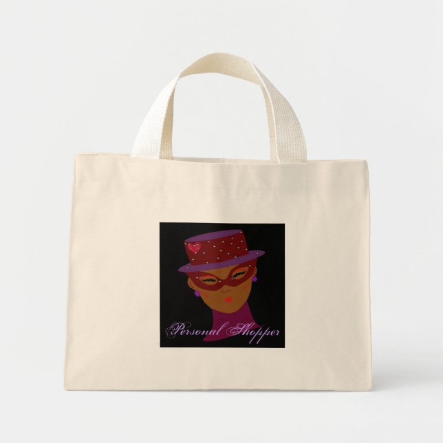 Mini Tote Bag Mode Personal Shopper En Naturel I (Devant)