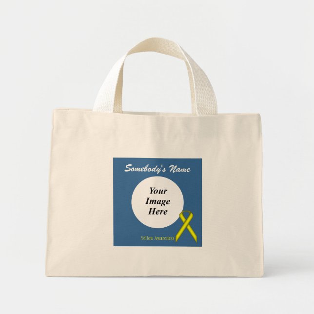 Mini Tote Bag Modèle standard jaune par Kenneth Yoncich (Devant)