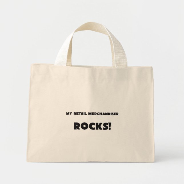 Mini Tote Bag MON MARCHÉ DE Vente au détail ROCKS! (Devant)