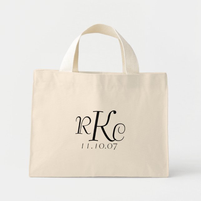 Mini Tote Bag Monogramme Mariage Fourre-tout (Devant)