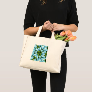 Mini Tote Bag Motif Pastel Blue Tulip