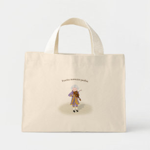 Mini Tote Bag Mozart joue du violon "Parfait"