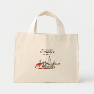 Mini Tote Bag Musée des épaves du Grand Lac de Whitefish Point S