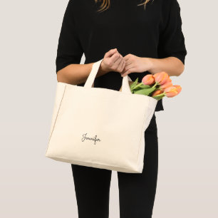 Mini Tote Bag Nom personnel personnalisable, Nom personnel