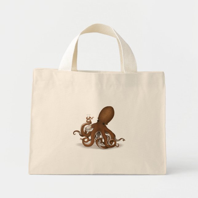 Mini Tote Bag Octopus Holding (Devant)