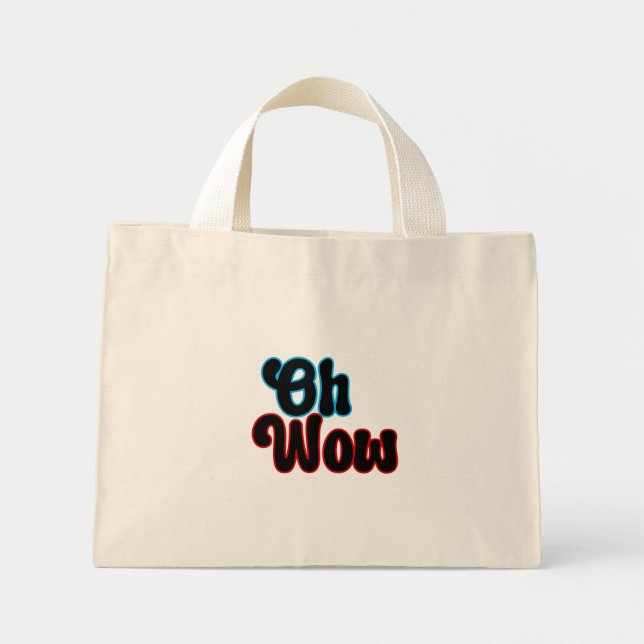 Mini Tote Bag Oh Wow.b (Devant)
