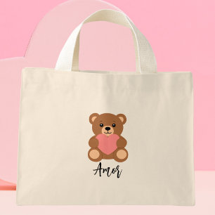 Mini Tote Bag Ours tendance mignon minimaliste moderne
