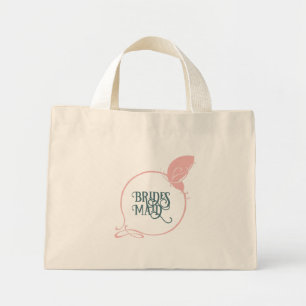 Mini Tote Bag Papillon rose Art Nouveau de Bridesmaid