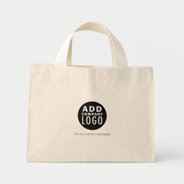 Mini Tote Bag Personnaliser Ajoutez Votre Propre Logo (Devant)