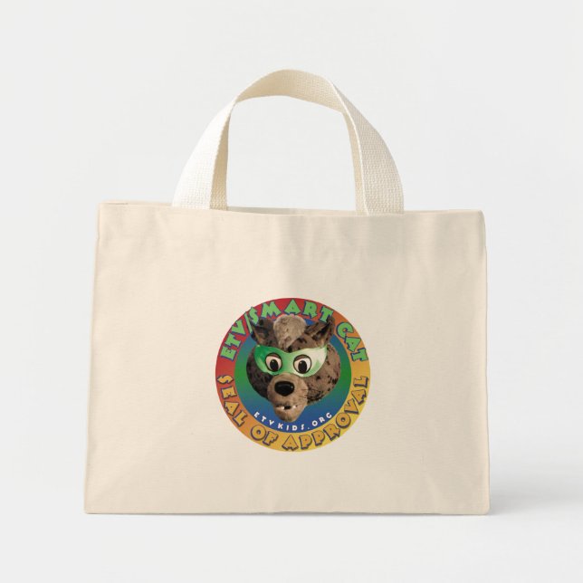 Mini Tote Bag petit chat intelligent fourre-tout (Devant)