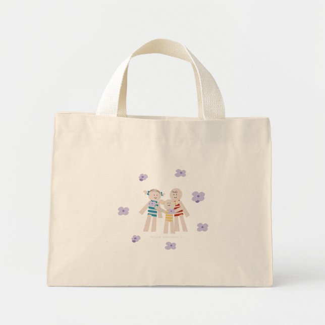 Mini Tote Bag Petits Habitants - Canciones para Soñar (Devant)