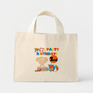 Mini Tote Bag Pool Party 2e anniversaire Tshirts et cadeaux