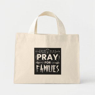 Mini Tote Bag Priez pour les familles