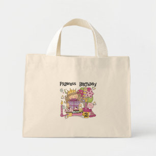 Mini Tote Bag Princesse de fête 2e anniversaire Tshirts et cadea