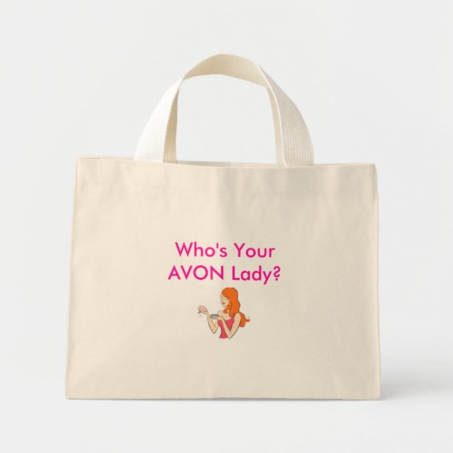 Mini Tote Bag Qui est votre AVON Lady ?Sac fourre-tout (Devant)