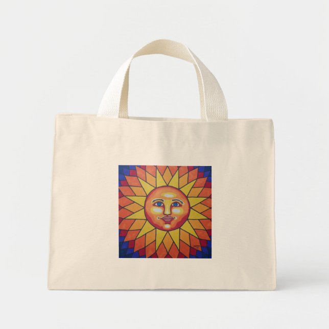Mini Tote Bag Rainbow Sun (Devant)