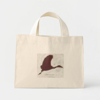 Mini Tote Bag Ramenez-nous chez nous Bird, par Heather Marie Dav