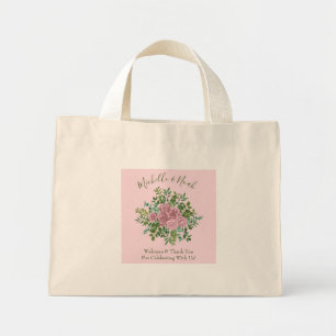 Mini Tote Bag Roses roses Jardin Printemps Mariage