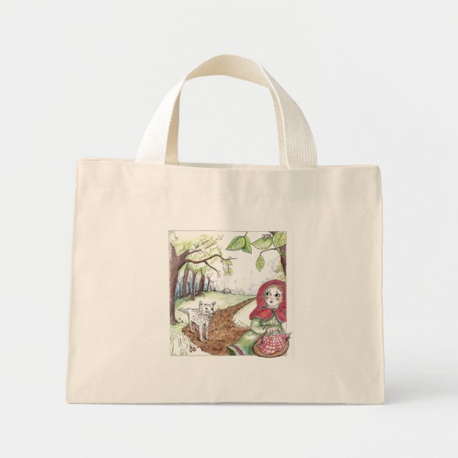 Mini Tote Bag rouge264 - Customisé (Devant)