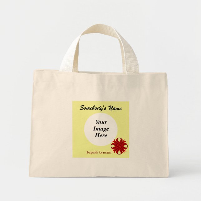 Mini Tote Bag Ruban de la Bourgogne par Kenneth Yoncich (Devant)