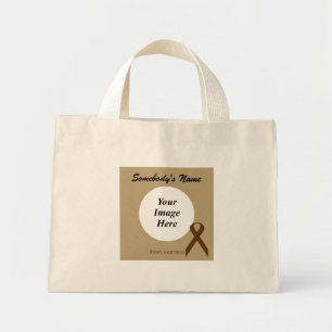 Mini Tote Bag Ruban standard Brown Tmpl par Kenneth Yoncich