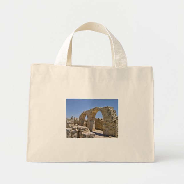 Mini Tote Bag ruines à Chypre (Devant)