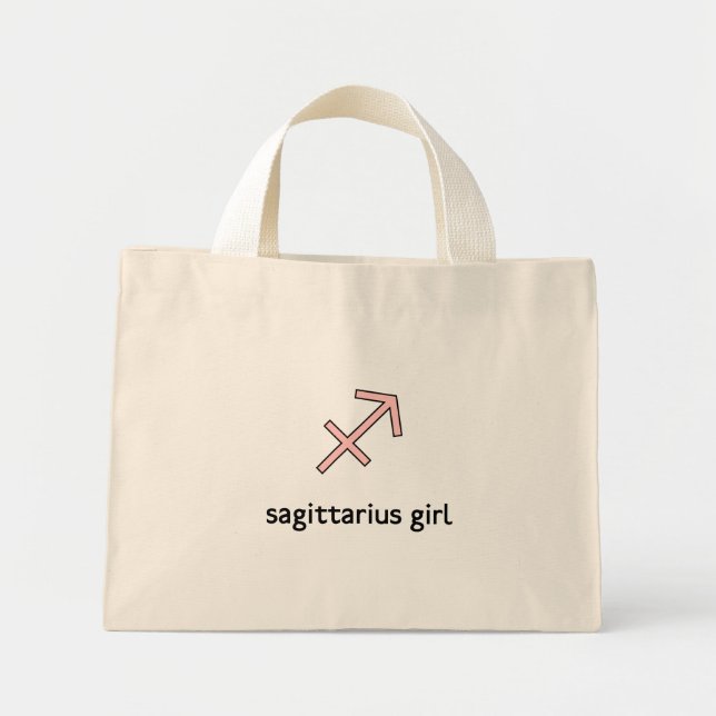 Mini Tote Bag Sagittarius Zodiac (Devant)