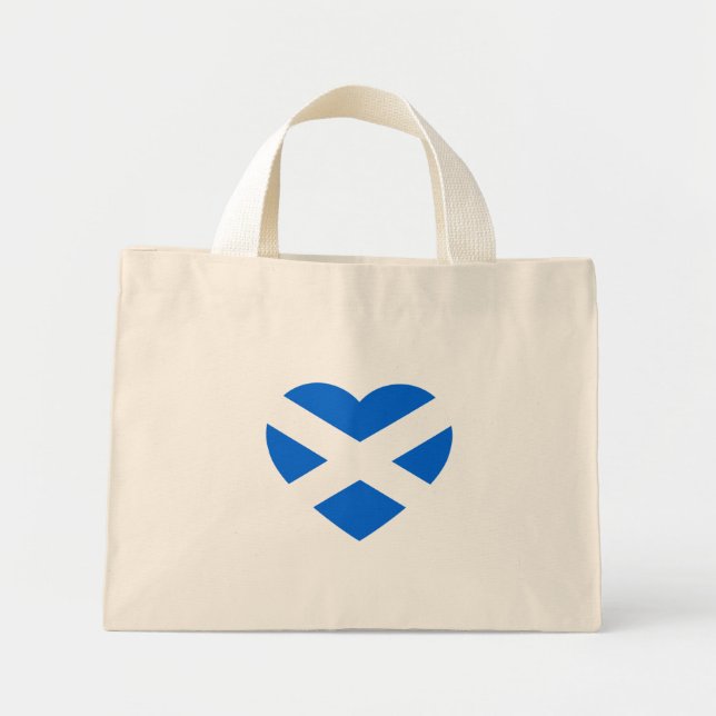 Mini Tote Bag Scottish Heartflag ttcn (Devant)