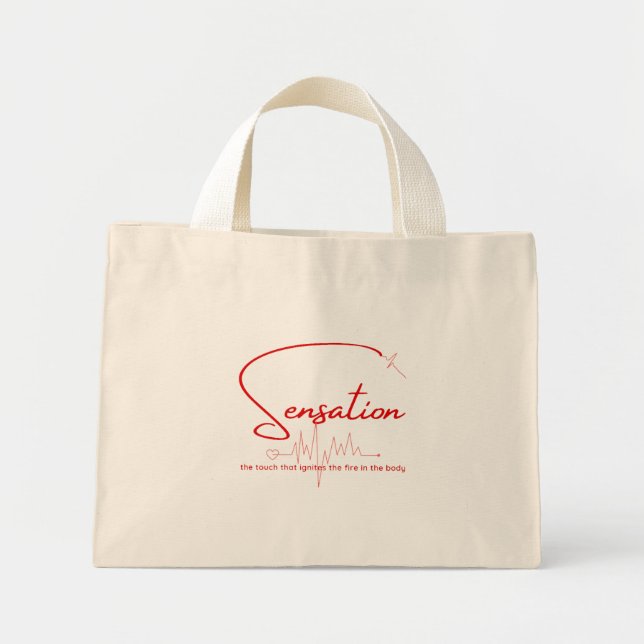 Mini Tote Bag Sensation Pouls Heartline (Devant)