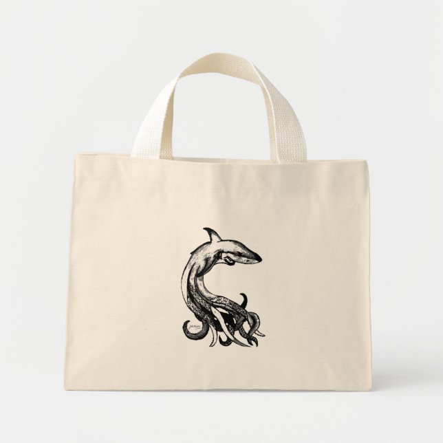 Mini Tote Bag Sharktopus (Devant)