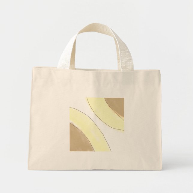 Mini Tote Bag simple minimum ajouter votre texte photo noël t (Devant)
