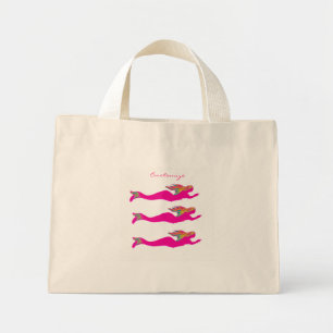Mini Tote Bag Sirène sous-marine rose Thunder_Cove