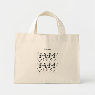 Mini Tote Bag Skeletons dansants Halloween Thunder_Cove
