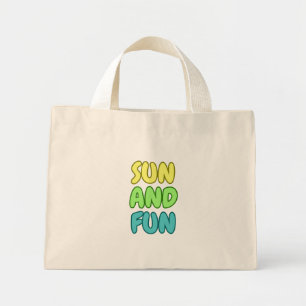 Mini Tote Bag Soleil Et Amusement Petit Tote