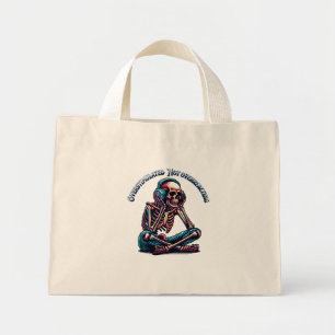 Mini Tote Bag Surstimulé Ne pas surréagir Squelette Neurodi