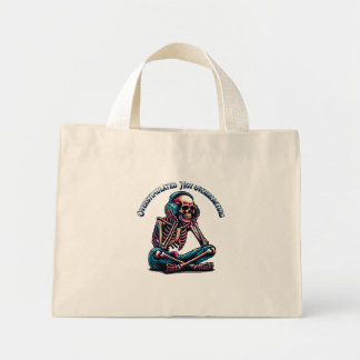 Mini Tote Bag Surstimulé Ne pas surréagir Squelette | Neurodi