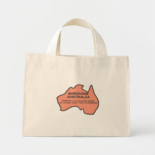 Mini Tote Bag Survivre en Australie