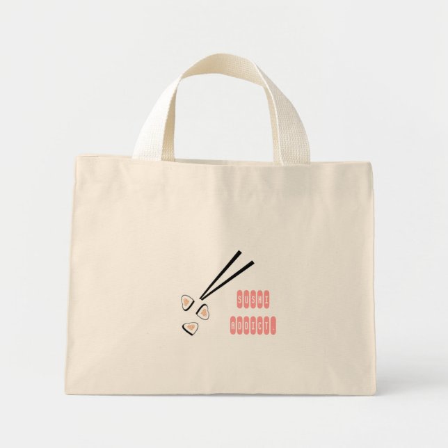 Mini Tote Bag Sushi Addict (Devant)