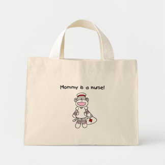 Mini Tote Bag T-shirts et cadeaux de l'infirmière de singe de ch