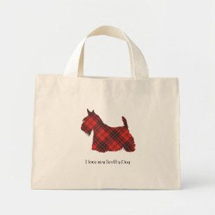 Mini Tote Bag Tartan Maxwell Terrier Écossais