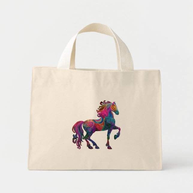 Mini Tote Bag The Quilted Horse (Devant)