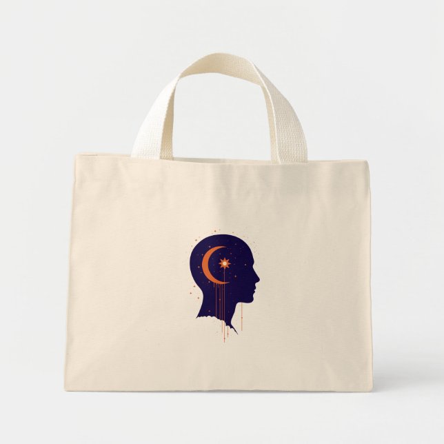 Mini Tote Bag The Universe Within (Devant)