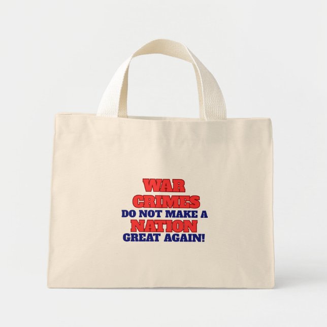 Mini Tote Bag Tote de protestation, Tote de résistance, Anti-gue (Devant)