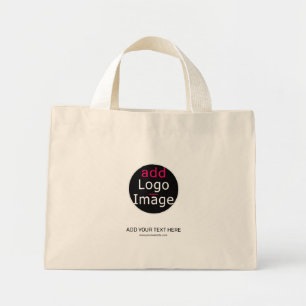Mini Tote Bag Trendy Modern Professional Customizable Business