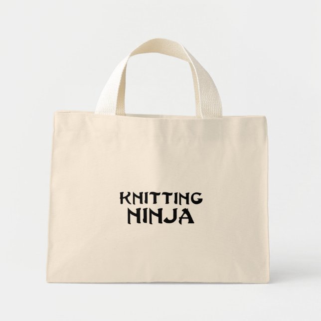 Mini Tote Bag Tricot Ninja (Devant)