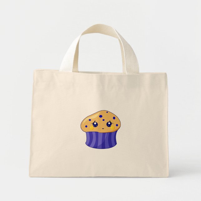 Mini Tote Bag Triste muffin (Devant)