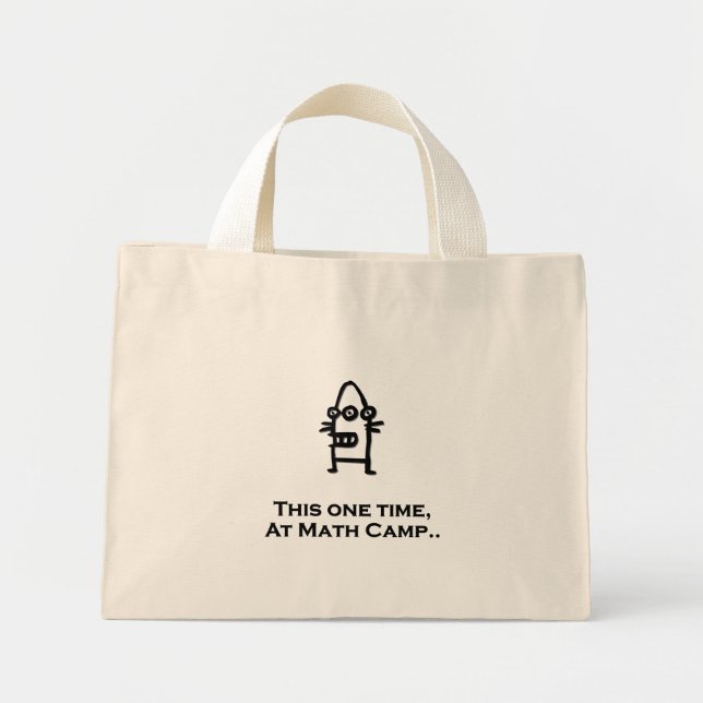 Mini Tote Bag Trois Oeil Boot Cette Fois Au Camp Math (Devant)