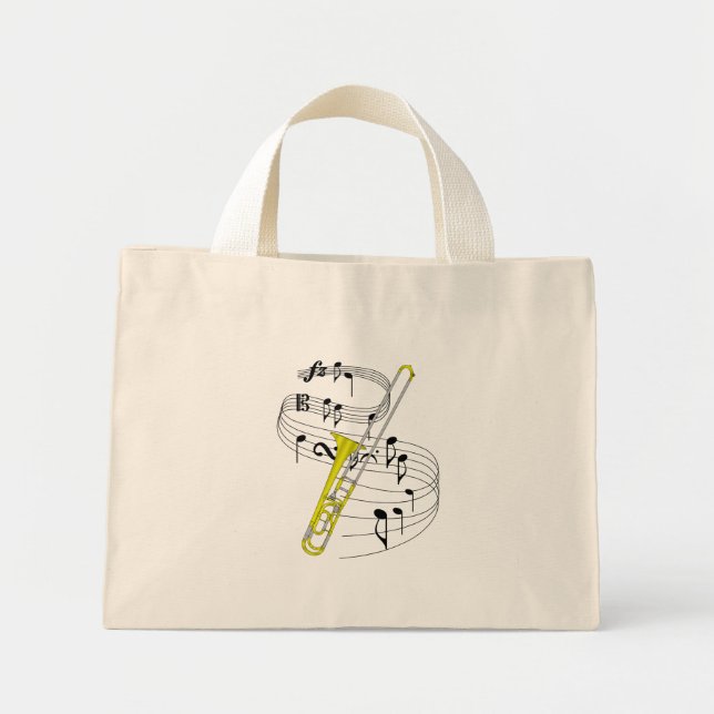 Mini Tote Bag Trombone (Devant)