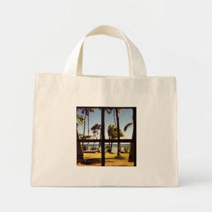 Mini Tote Bag Tropical Fiji Beach Scene tcna