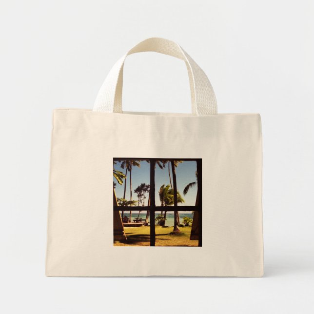 Mini Tote Bag Tropical Fiji Beach Scene tcna (Devant)